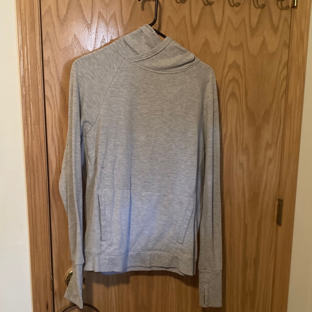 Yogalicious Light Gray Women's Cowl Neck Sweater